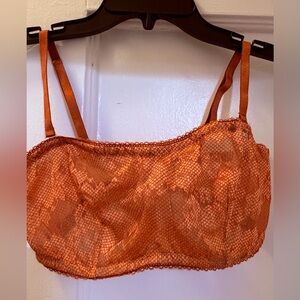 Victoria's Secret Orange Lace Bandeau